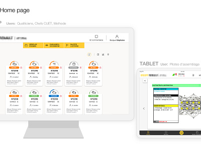 Application B2B for industry ux ui design