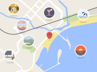 Flattened Google Maps?