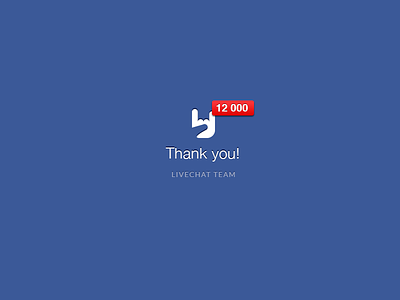 12000 Fans on Facebook badge facebook fans fb icon like likes livechat thank you
