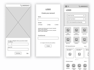 Wireframe - Doctor Booking App By Sumi Eldho On Dribbble