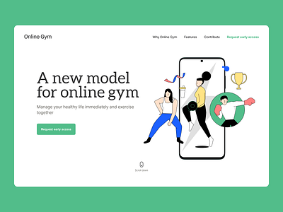 Gym landing page