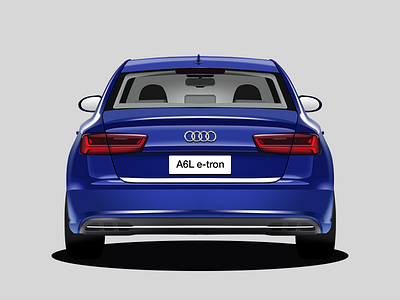 Audi A6L 40 e-tron a6l audi car e tron illustration ps