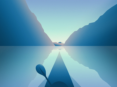 Go Forward boat canoeing forward go illustration mountain sports water x game