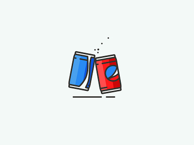 Cheers! blue cheers cola drink icon pepsi red