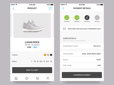 Daily UI #12 Product&Payment buy daily details interface ios payment product shoes ui