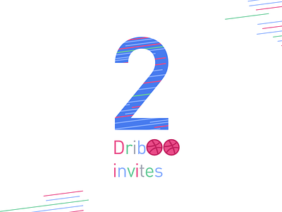 2 Dribbble invites 2 dribbble invitation invites