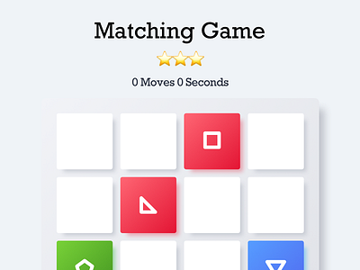 Matching Game css design game gif html icon javascript match memory shape sketch
