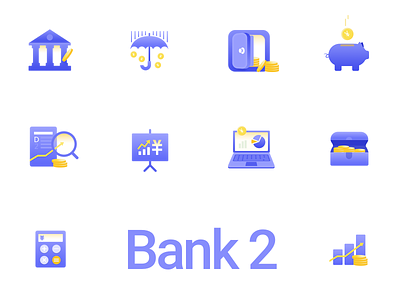 bank icon 2 bank finance icon illustration ui