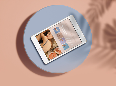 Birth control subscription service with telemedicine beige design feminine healthcare healthtech options pastel tablet ui webdesign website