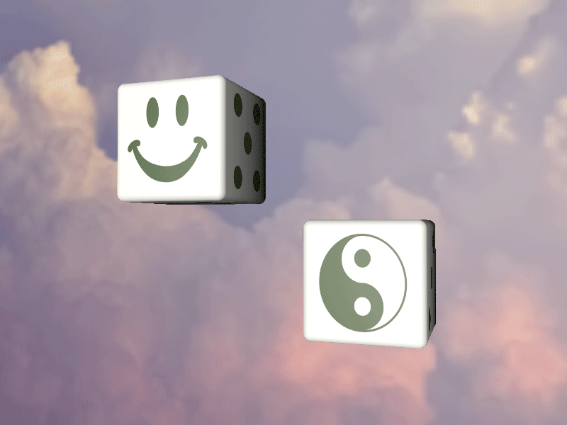 Dice after effect animate animation c4d design dice gif illustrator loop smile ying yang