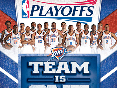 Oklahoma City Thunder 2013 NBA Playoffs program