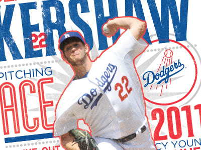 Clayton Kershaw poster insert baseball dodgers kershaw magazine mlb poster youth
