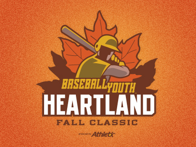 Heartland Fall Classic logo baseball classic fall heartland logo player sports youth
