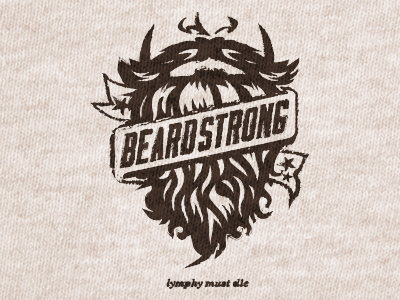 beard strong t shirt