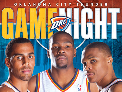2013-2014 Oklahoma City Thunder program option basketball durant game nba night okc oklahoma city program sports thunder westbrook