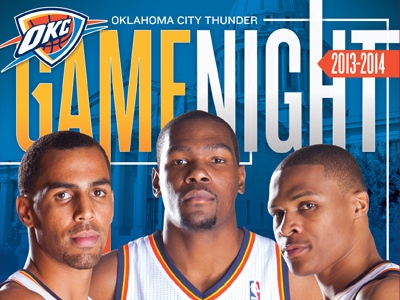 2013-2014 Oklahoma City Thunder program option #2