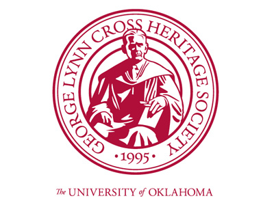 George Lynn Cross Heritage Society Logo college illustration logo oklahoma red scholar society university year