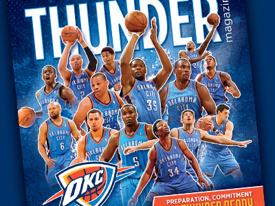 Thunder Magazine cover basketball durant nba okc oklahoma city playoffs thunder westbrook