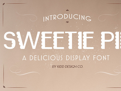 Sweetie Pie Crinkle Cut Display Font Design