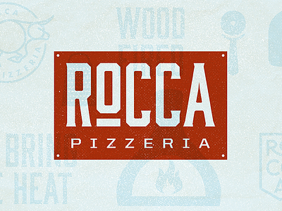 Unused Rocca Pizzeria Logo branding illustration logo pizza