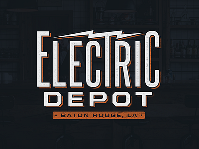Electric Depot Logo baton rouge brand branding design electric logo