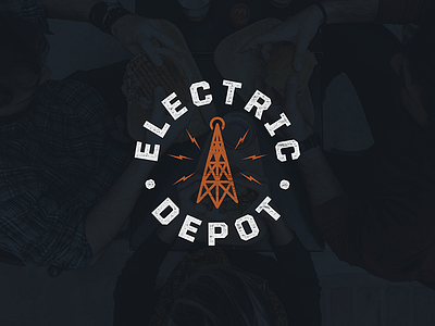 Electric Depot Secondary Mark baton rouge electric logo mark radio tower