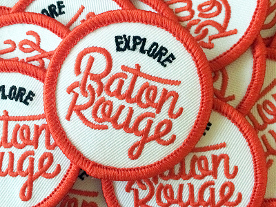 Explore Baton Rouge Patches baton rouge design explore flag logo patch