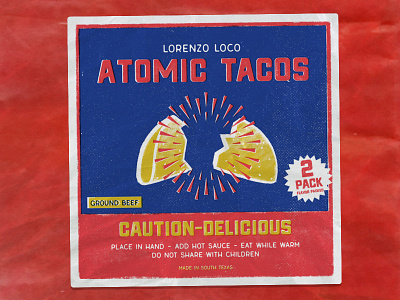 Atomic Taco firecracker fireworks taco tacos texture type