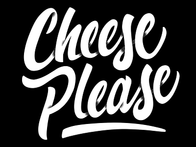 Cheese Please dimension hand lettering letters typography