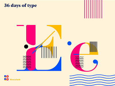 36 days of Type — Day 5 36days 36days e 36daysoftype concept design font design type art typedaily typedesign typeface typeface design