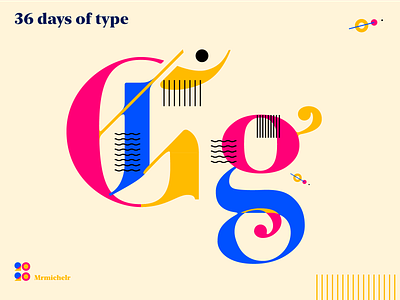 36 days of Type — Day 6 36days 36days g 36daysoftype concept design font design type art typedaily typedesign typeface typeface design