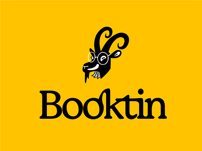 Booktin logo branding design illustration logo typeface