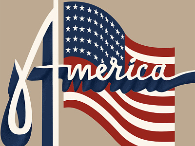 Playing with Type america logo typography