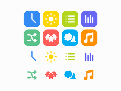 Toolkit Icons app colorful icon set icons minimal