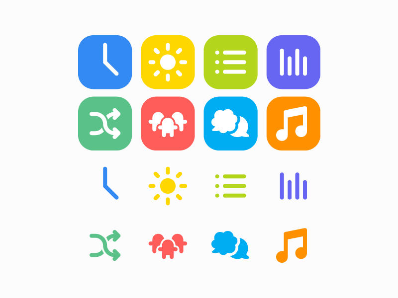 Toolkit Icons colorful minimal app icon set icons