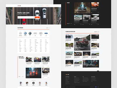 CarPortal auto blog cars clean design responsive ui ux web web design website