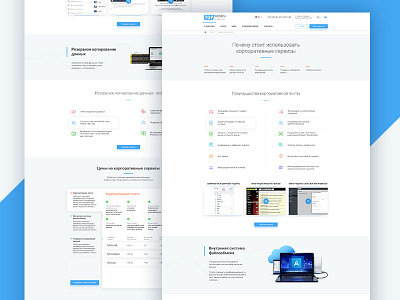 TopAdmin - Corporate Services Page clean design it landing landing page outsourcing topadmin ui ux web web design website