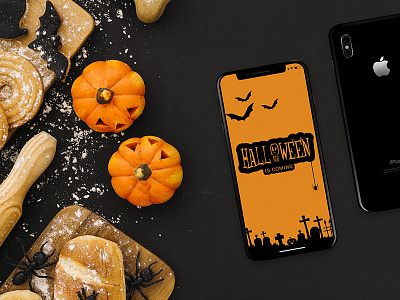 Halloween is coming davidandtanya halloween iphonex orange photoshop pumpkin ui ux webdesign webdesigner