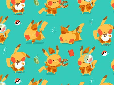 Pika-pika! cartoon character color cute design doodle draw drawing fanart illustration pokemon sketch