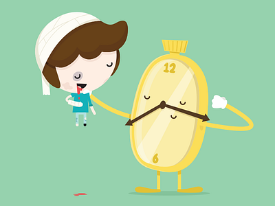 Time blood boy cartoon character color colorful cute design illustration murders time
