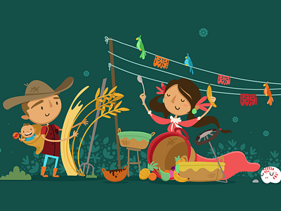 The earth has music for those who listen colors culture design folklore illustration latin music vector