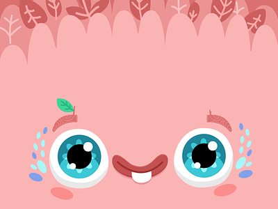 Pink Baby baby cartoon character color design organic product vector