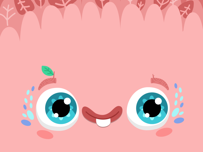 PINK BABY MONSTER animation cartoon character color colorful cute design monster pink vector