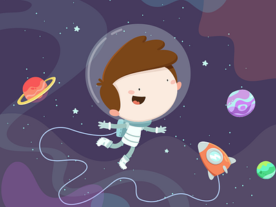 Astro cartoon color cute draw drawing illustration vector