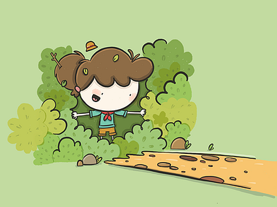 The Road Not Taken cartoon character color colorful comic cute design illustration sketch