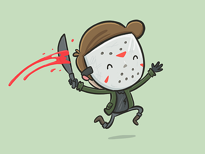 13 character color cute design friday halloween illustration jason spooky