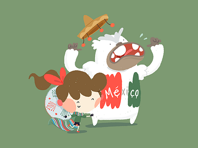 Mexico cartoon character comic cute design illustration love mexican mexico sketch