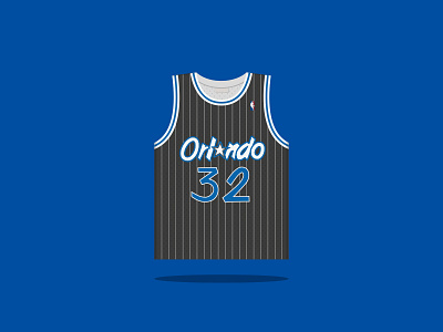 #32 Shaquille Rashaun O'Neal 1992 — 1996 32 basketball classic hardwood jersey magic shaq