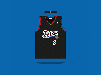 #3 Allen Iverson 1996 — 2006 basketball classic hardwood iverson sixers