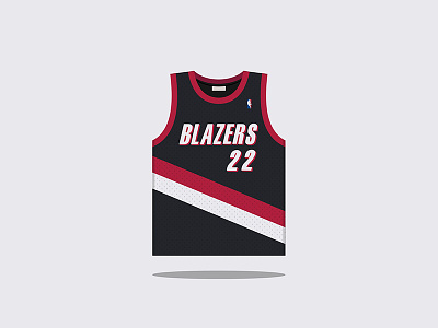 #22 Clyde Drexler 1983 – 1995 basketball blazers nba portland